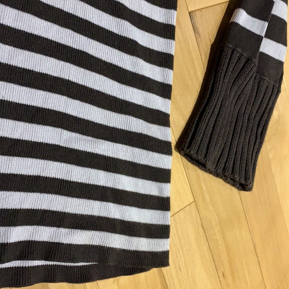 EUC RW&CO women’s Brown & Mauve Striped Turtleneck - size XL - Picture 4 of 17